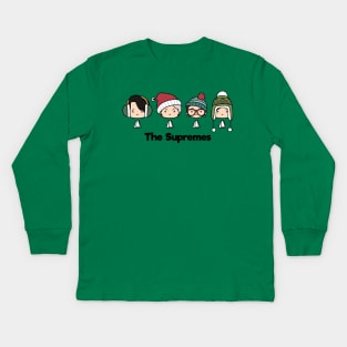 The Supremes Cute Kawaii Chibi Winter Hat Tshirt Gift Kids Long Sleeve T-Shirt